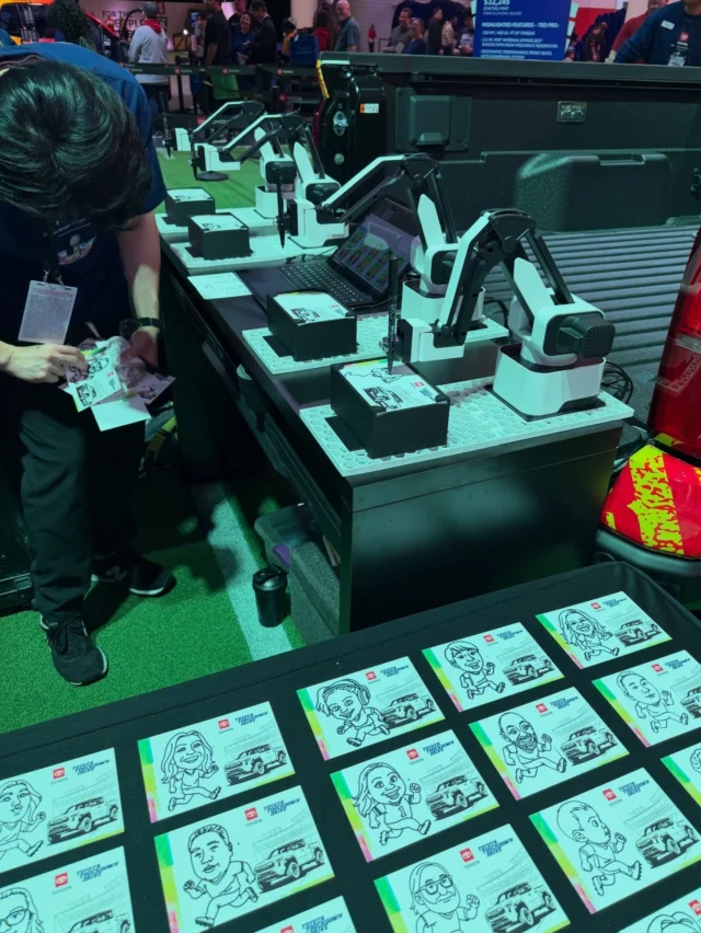 If you want more foot traffic, more engagement, and way more “wait… what is THAT?” this is it! 🤯 

You give your guests something they’ve never experienced before. Our AI Sketch Robot draws your guests live and transforms them into custom caricatures in seconds. Designed for trade shows, brand activations, and pop-up experiences, we work closely with your team to ensure the experience aligns with your event and brand.

Book your AI Sketch Robot experience for your next event or learn more on our website!

#tradeshowmarketing #brandactivation #eventmarketing #corporateevents #b2bmarketing leadgeneration eventengagement